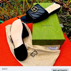 Size 9 BRAND NEW GUCCI SANDALS NEVER WORN